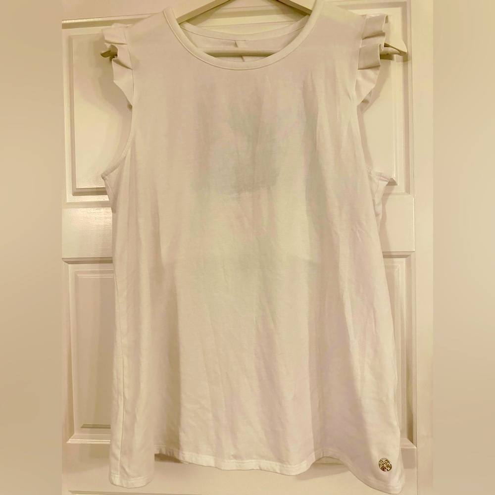 Lilly Pulitzer White Braxton Tank Top-M